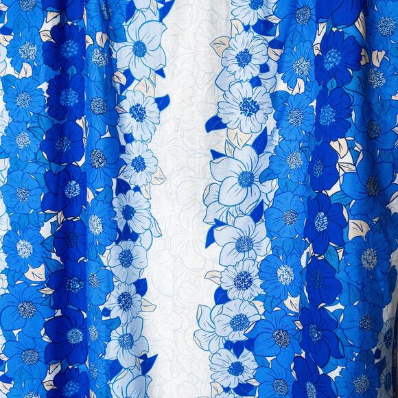 Farm Rio Floral Embroidered Midi Skirt Blue White Size XL Dopamine Travelcore - Picture 4 of 8